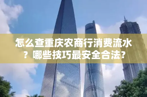 怎么查重庆农商行消费流水？哪些技巧最安全合法？