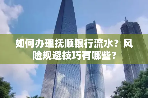 如何办理抚顺银行流水？风险规避技巧有哪些？