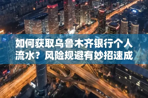 如何获取乌鲁木齐银行个人流水？风险规避有妙招速成？