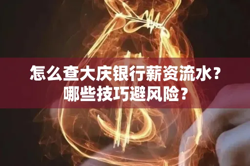 怎么查大庆银行薪资流水？哪些技巧避风险？