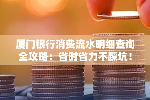 厦门银行消费流水明细查询全攻略：省时省力不踩坑！