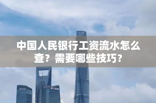 中国人民银行工资流水怎么查？需要哪些技巧？