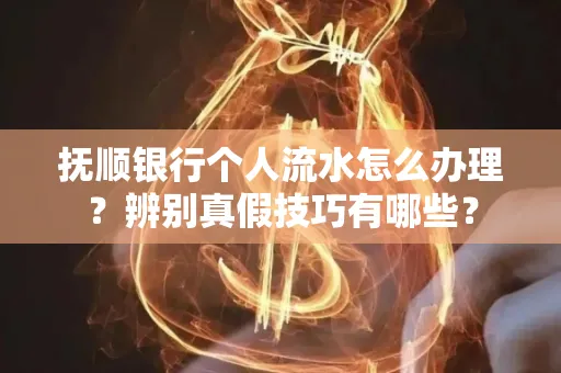 抚顺银行个人流水怎么办理？辨别真假技巧有哪些？